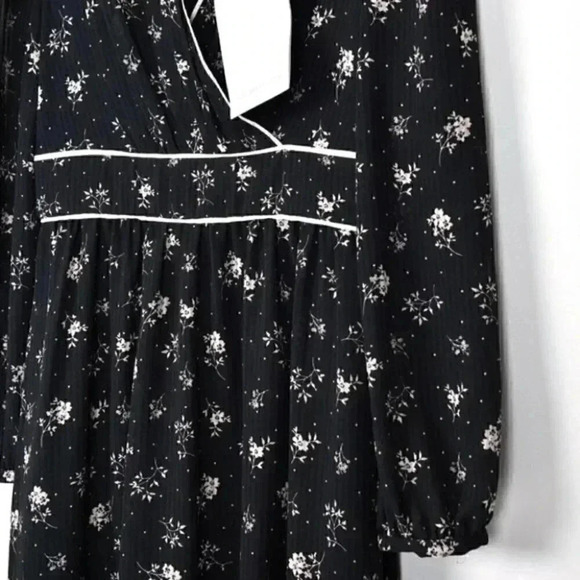 Gal Meets Glam Ariana Floral Long  Sleeve Chiffon Maxi Dress Sz 2 NWT‎ - Picture 6 of 11